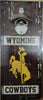 Wyoming Cowboys Sign Wood 5x11 Bottle Opener Alternate - 14