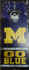 Michigan Wolverines Sign Wood 5x11 Bottle Opener Slogan - 14