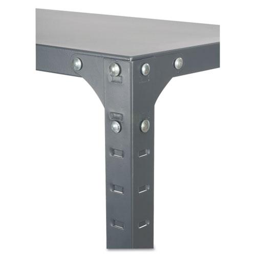 Commercial Steel Shelving Unit, Six-Shelf, 36w x 24d x 75h, Dark Gray - Safco