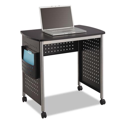 Scoot Desk, 32.25'' x 22'' x 30.5'', Black/Silver - Safco