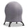 Zenergy Ball Chair, Backless, Supports Up to 250 lb, Gray Fabric Seat, Black Base - Safco