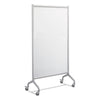 Rumba Full Panel Whiteboard Collaboration Screen, 36w x 16d x 66h, White/Gray - Safco