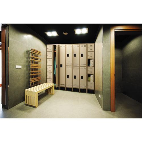 Single-Tier Locker, 12w x 18d x 78h, Two-Tone Tan - Safco