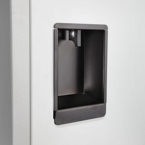Single-Tier Locker, 12w x 18d x 78h, Two-Tone Gray - Safco