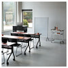 Rumba Full Panel Whiteboard Collaboration Screen, 42w x 16d x 54h, White/Gray - Safco