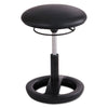 Twixt Desk Height Ergonomic Stool, 22.5'' Seat Height, Supports up to 250 lbs., Black Seat/Black Back, Black Base - Safco