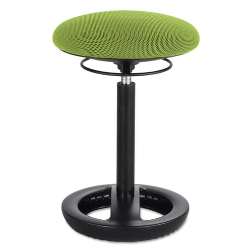 Twixt Desk Height Ergonomic Stool, 22.5'' Seat Height, Supports up to 250 lbs., Green Seat/Green Back, Black Base - Safco
