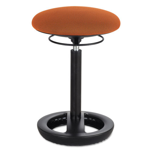 Twixt Desk Height Ergonomic Stool, 22.5'' Seat Height, Supports up to 250 lbs., Orange Seat/Orange Back, Black Base - Safco