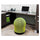 Zenergy Swivel Ball Chair, Green Seat/Green Back, Black Base - Safco