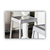 Counter-Height Steel Stool, Backless, Supports Up to 250 lb, 25'' Seat Height, Silver - Safco