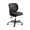 Vue Intensive-Use Mesh Task Chair, Supports Up to 500 lb, 18.5'' to 21'' Seat Height, Black Vinyl Seat/Back, Black Base - Safco