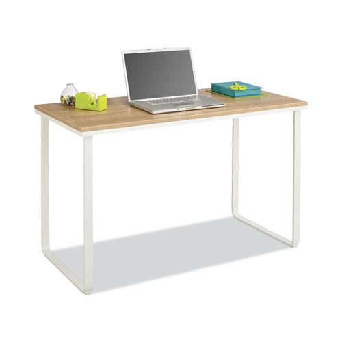 Steel Desk, 47.25'' x 24'' x 28.75'', Beech/White - Safco