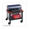 Impromptu Under-Desk Machine Stand, Metal, 2 Shelves, 100 lb Capacity, 20.5'' x 16.5'' x 14.5'', Cherry/White/Black - Safco