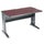 Computer Desk with Reversible Top, 47.5'' x 28'' x 30'', Mahogany/Medium Oak/Black - Safco