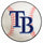 Fanmats - MLB - Tampa Bay Rays Baseball Mat 27'' diameter