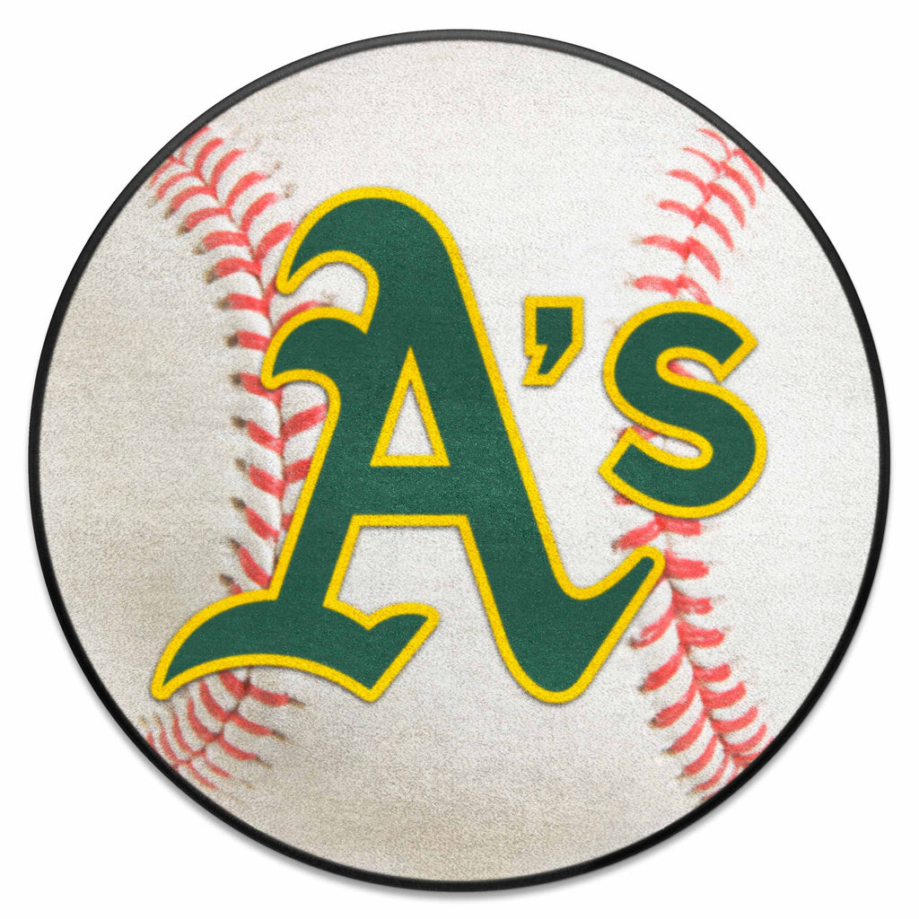 Fanmats - MLB - Oakland Athletics Baseball Mat 27'' diameter