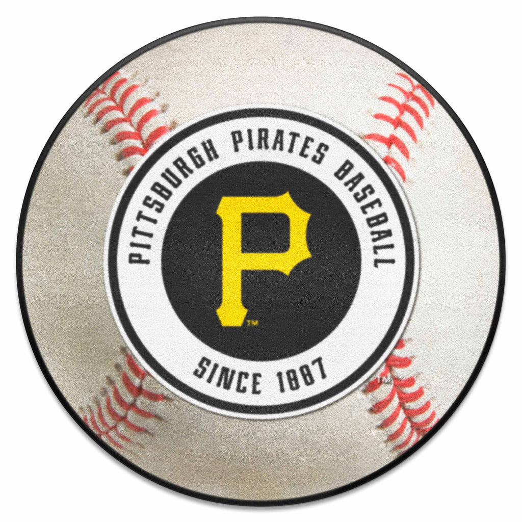 Fanmats - MLB - Pittsburgh Pirates Baseball Mat 27'' diameter
