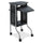 Scoot Presentation Cart - 4 Casters - Steel Frame - Black - Safco