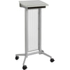 Safco Impromptu Lectern - Rectangle Top - 46.50'' Height x 26.50'' Width x 18.75'' Depth - Assembly Required - Gray, Powder Coated