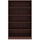 Lorell Laminate Bookcase - 0.8'' Shelf, 36'' x 12''60'' - 5 Shelve(s) - 4 Adjustable Shelf(ves) - Square Edge - Material: Thermofused Laminate (TFL) - Finish: Mahogany