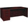 Lorell Prominence 2.0 Bowfront Left-Pedestal Desk - 1'' Top, 72'' x 42''29'' - 3 x File, Box Drawer(s) - Single Pedestal on Left Side - Band Edge - Material: Particleboard - Finish: Mahogany Laminate, The