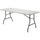 Lorell Ultra-Lite Banquet Table - Light Gray Rectangle Top - Dark Gray Base - 600 lb Capacity x 96'' Table Top Width x 30'' Table Top Depth x 2'' Table Top Thickness - 29'' Height - Gray - High-density Po