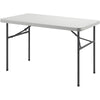 Lorell Ultra-Lite Banquet Table - Light Gray Rectangle Top - Dark Gray Base - 450 lb Capacity x 48'' Table Top Width x 30'' Table Top Depth x 2'' Table Top Thickness - 29'' Height - Gray - High-density Po