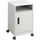 Safco Steel Compact Machine Stand - 200 lb Load Capacity - Hinged Door - 27.4'' Height x 17.3'' Width x 17.3'' Depth - Floor - Laminate - Steel - Gray