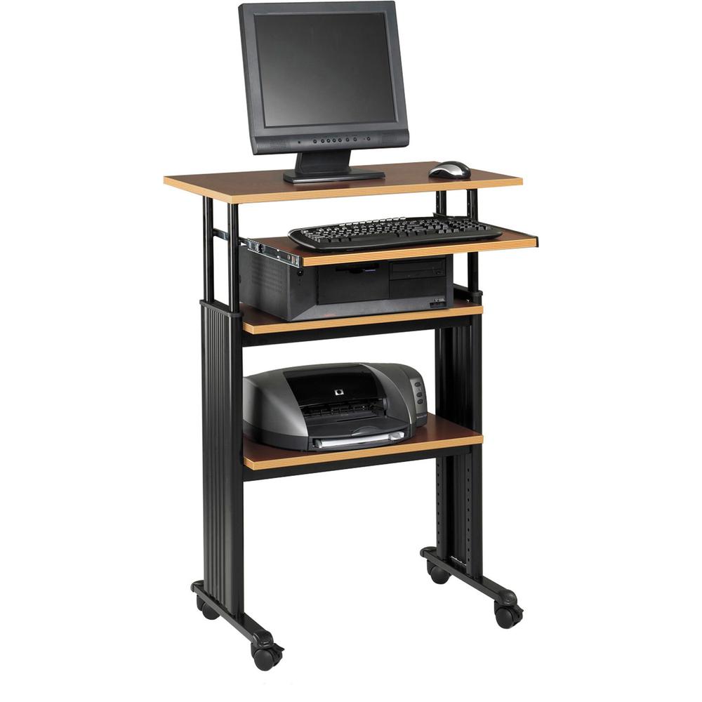 Safco Muv Stand-up Adjustable Height Desk - Rectangle Top - Adjustable Height - 35'' to 49'' , 1'' , 1'' , 14'' , 14'' Adjustment - Assembly Required - Steel - 1 Each