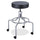 Safco High Base Screw Lift Lab Stool - 250 lb Load Capacity - 25'' x 25'' x 33'' - Black