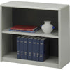 Safco ValueMate Bookcase - 31.8'' x 13.5'' x 28'' - 2 x Shelf(ves) - Gray - Steel, Fiberboard, Plastic - Assembly Required