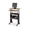 Safco Muv Stand-up Adjustable Height Desk - Rectangle Top - Adjustable Height - 35'' to 49''