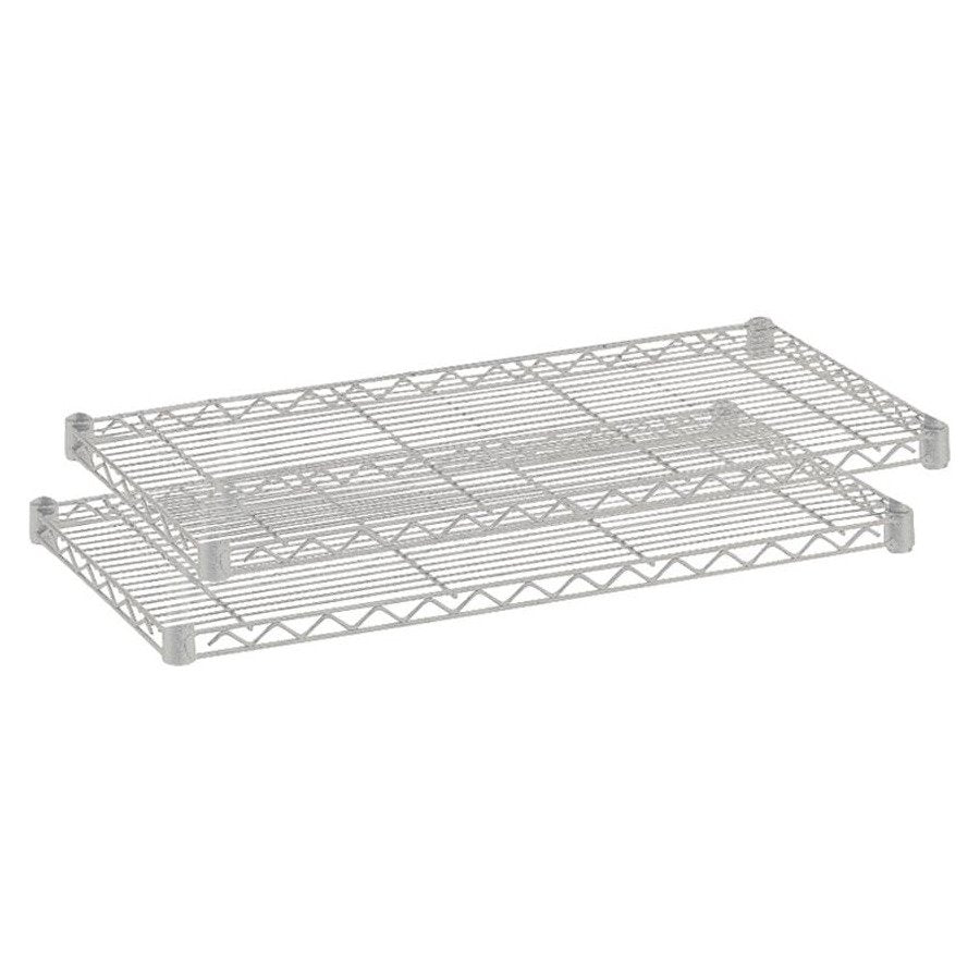 Safco Extra Shelf Pack - 48'' x 18'' x 1.5'' - 2 x Shelf(ves) - 1250 lb Load Capacity - Gray - Powder Coated - Steel