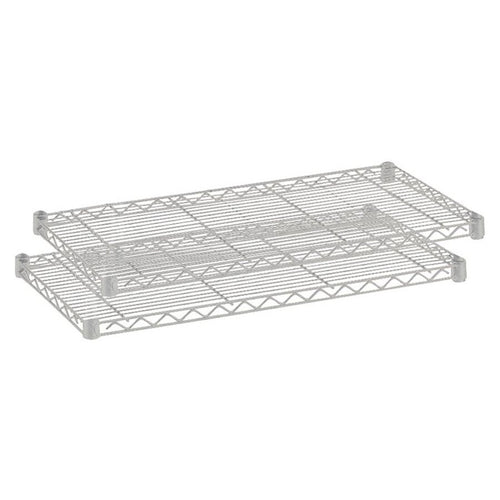 Safco Extra Shelf Pack - 48'' x 18'' x 1.5'' - 2 x Shelf(ves) - 1250 lb Load Capacity - Gray - Powder Coated - Steel
