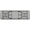 Lorell Ultra-Lite Banquet Table - Light Gray Rectangle Top - Dark Gray Base - 600 lb Capacity x 96'' Table Top Width x 30'' Table Top Depth x 2'' Table Top Thickness - 29'' Height - Gray - High-density Po