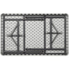 Lorell Ultra-Lite Banquet Table - Light Gray Rectangle Top - Dark Gray Base - 450 lb Capacity x 48'' Table Top Width x 30'' Table Top Depth x 2'' Table Top Thickness - 29'' Height - Gray - High-density Po