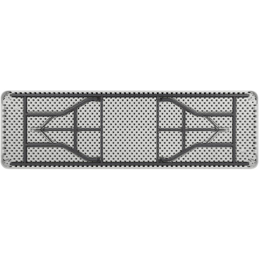 Lorell Ultra-Lite Banquet Table - Light Gray Rectangle Top - Dark Gray Base - 600 lb Capacity x 96'' Table Top Width x 30'' Table Top Depth x 2'' Table Top Thickness - 29'' Height - Gray - High-density Po