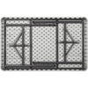 Lorell Ultra-Lite Banquet Table - Light Gray Rectangle Top - Dark Gray Base - 450 lb Capacity x 48'' Table Top Width x 30'' Table Top Depth x 2'' Table Top Thickness - 29'' Height - Gray - High-density Po