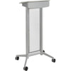 Safco Impromptu Lectern - Rectangle Top - 46.50'' Height x 26.50'' Width x 18.75'' Depth - Assembly Required - Gray, Powder Coated