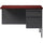 Lorell Fortress Series Right-Pedestal Return - Rectangle Top - 42'' Table Top Width x 24'' Table Top Depth x 1.12'' Table Top Thickness - 29.50'' HeightAssembly Required - Laminated, Mahogany - Steel - 1