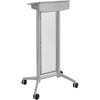 Safco Impromptu Lectern - Rectangle Top - 46.50'' Height x 26.50'' Width x 18.75'' Depth - Assembly Required - Gray, Powder Coated
