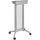 Safco Impromptu Lectern - Rectangle Top - 46.50'' Height x 26.50'' Width x 18.75'' Depth - Assembly Required - Gray, Powder Coated