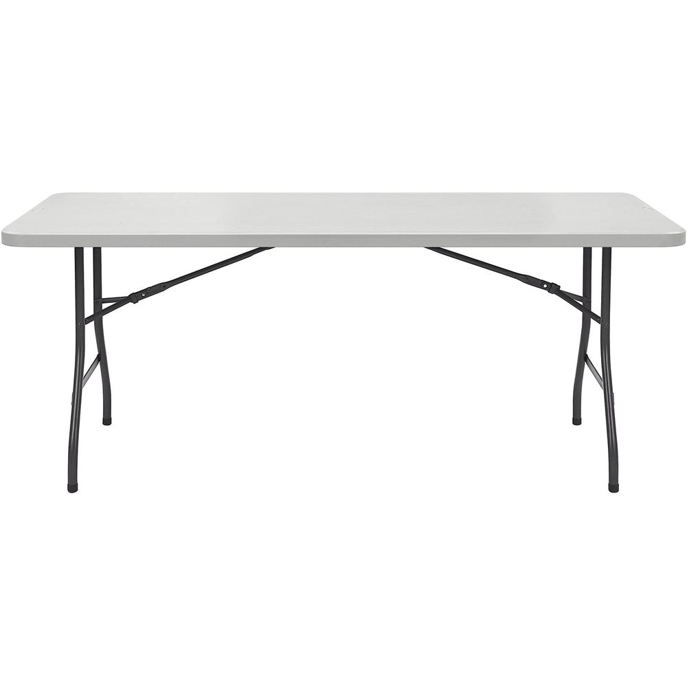Lorell Ultra-Lite Banquet Table - Light Gray Rectangle Top - Dark Gray Folding Base - 600 lb Capacity x 60'' Table Top Width x 30'' Table Top Depth x 2'' Table Top Thickness - 29'' Height - Gray - High-de