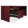 Lorell Prominence 2.0 Left-Pedestal Desk - 1'' Top, 60'' x 30''29'' - 3 x File, Box Drawer(s) - Single Pedestal on Left Side - Band Edge - Material: Particleboard - Finish: Mahogany Laminate, Thermofused