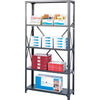 Safco Commercial Shelf Kit - 36'' x 24'' x 75'' - 5 x Shelf(ves) - 3500 lb Load Capacity - Dark Gray - Powder Coated - Steel - Assembly Required