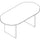 Lorell Prominence 2.0 Racetrack Conference Table - 72'' x 36''29'' Table, 1'' Top, 0.1'' Edge - Material: Particleboard, Thermofused Melamine (TFM) - Finish: Mahogany - Modesty Panel