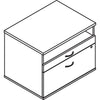 Lorell Relevance Series 2-Drawer File Cabinet Credenza w/Open Shelf - 29.5'' x 22''23.1'' - 2 x File, Storage Drawer(s) - Finish: Walnut Laminate