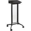 Safco Impromptu Lectern - Rectangle Top - 46.50'' Height x 26.50'' Width x 18.75'' Depth - Assembly Required - Black, Powder Coated