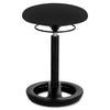 Safco TWIXT Ergo Desk Height Chair - Black Polypropylene, Nylon, Vinyl Seat - Rounded Base - 1 Each