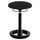 Safco TWIXT Ergo Desk Height Chair - Black Polypropylene, Nylon, Vinyl Seat - Rounded Base - 1 Each